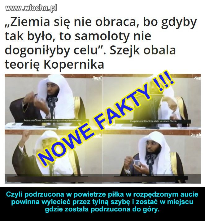Kopernik przewraca się w grobie