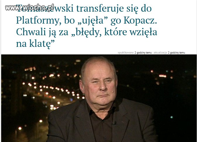 Jeden z większych krytykantów PO w składzie PiS