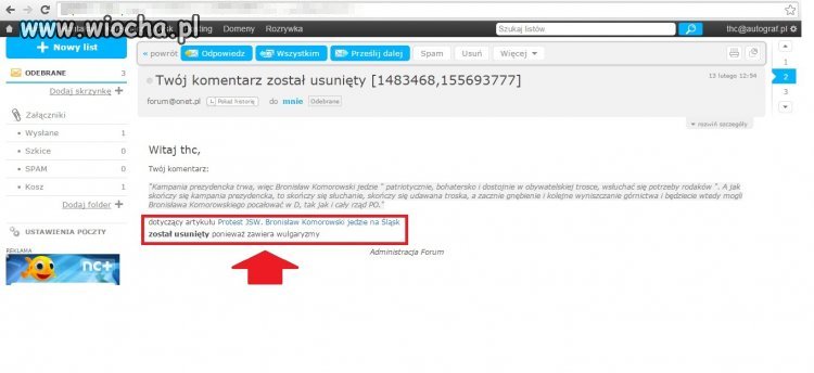 Cenzura na Onet.pl