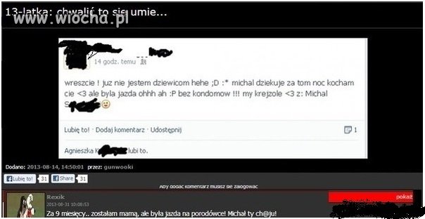 Ach te 13-latki..