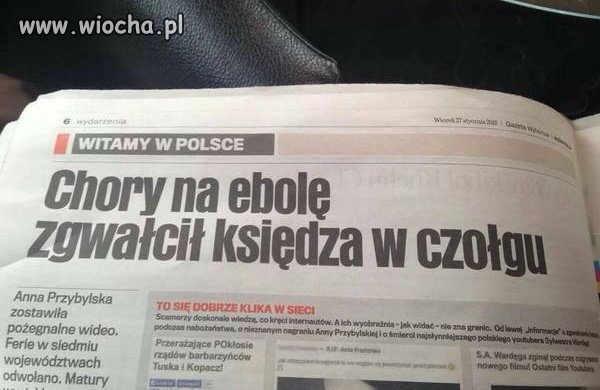 Ebola, czołg i inne absurdy.