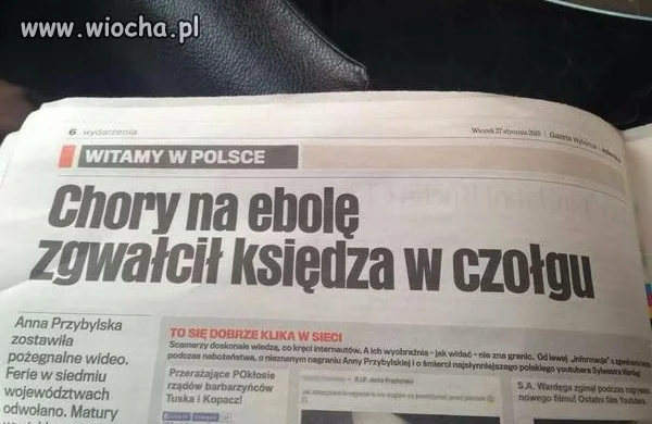Ebola, czołg i inne absurdy.