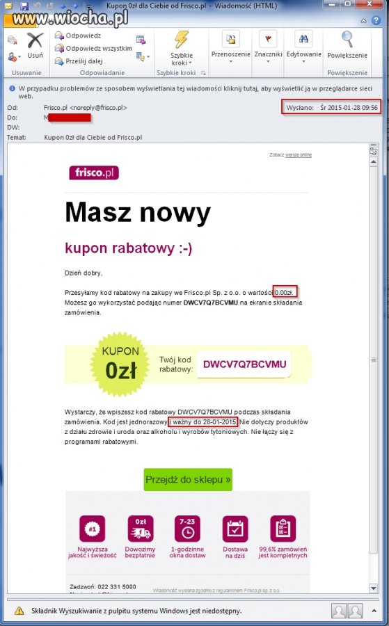 Kupon przeprosinowy