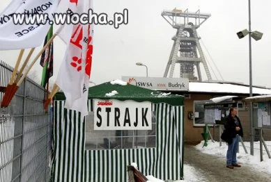Demonstracja przed siedzibą JSW.