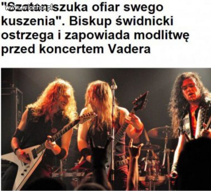 Egzorcyzmy przed koncertem.