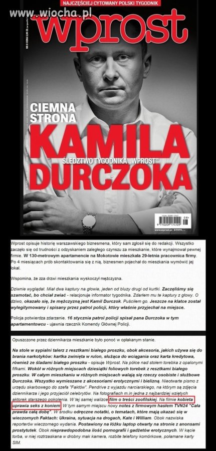 Wprost o Kamilu Durczoku