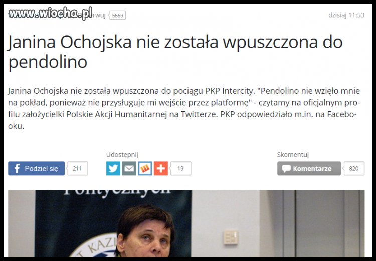 Pendolino nie jest przeznaczone
