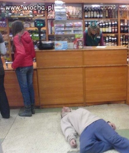Zmęczyło go stanie w kolejce