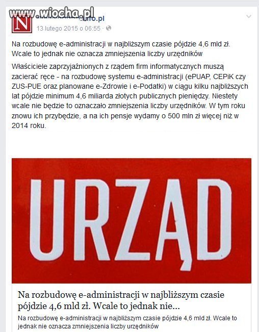 Są dziedziny w których mamy ciągły wzrost