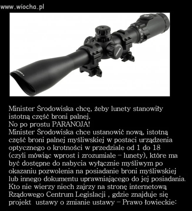 Minister Środowiska chce