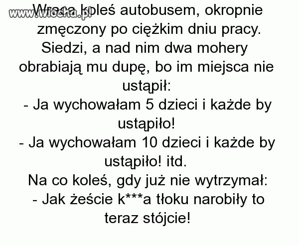 Jak to z moherami bywa.