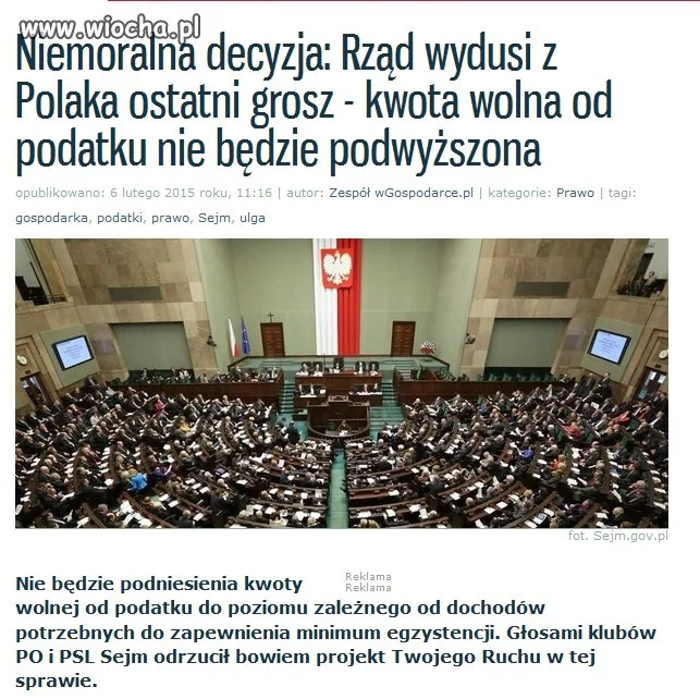 Model Państwa Pasożytniczego 