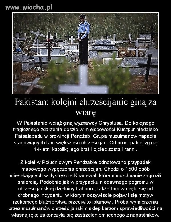 Oni Chrzescijan nie toleruja u siebie..