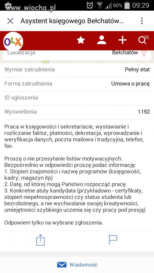 Oferta Pracy Bełchatów - atut niepełnosprawność 