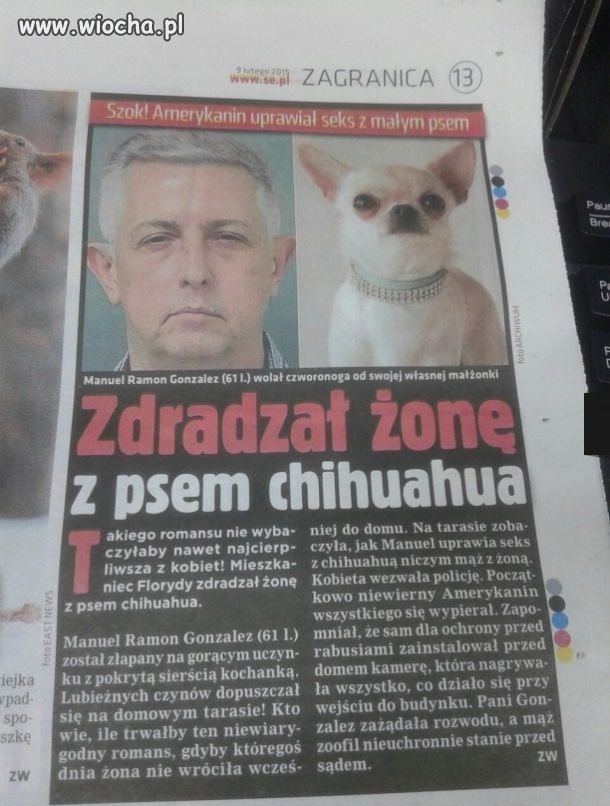 Zdradzał żone 