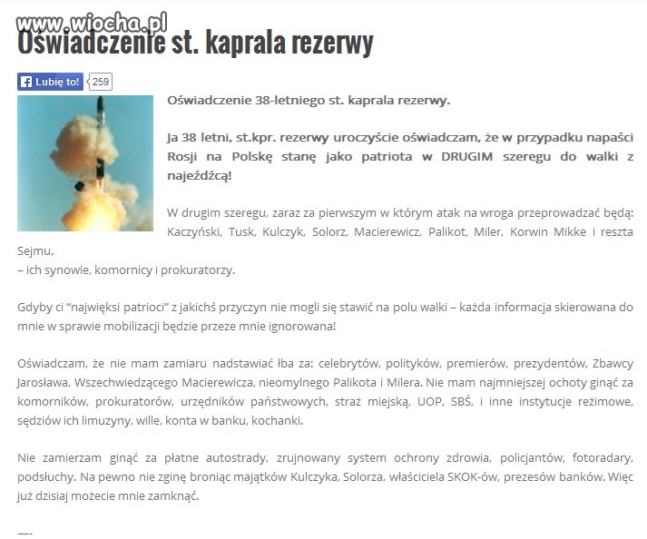I ja również się pod tym podpisuje