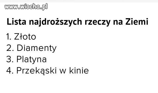 Najdroższe na ziemi