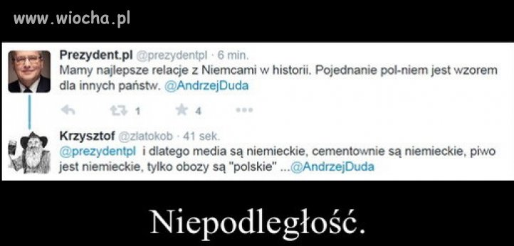 Bronek się chwali