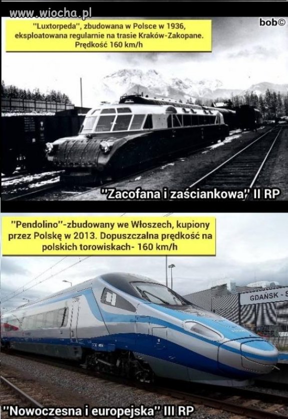 Porównanie zacofanej II RP stawiającej na własny
