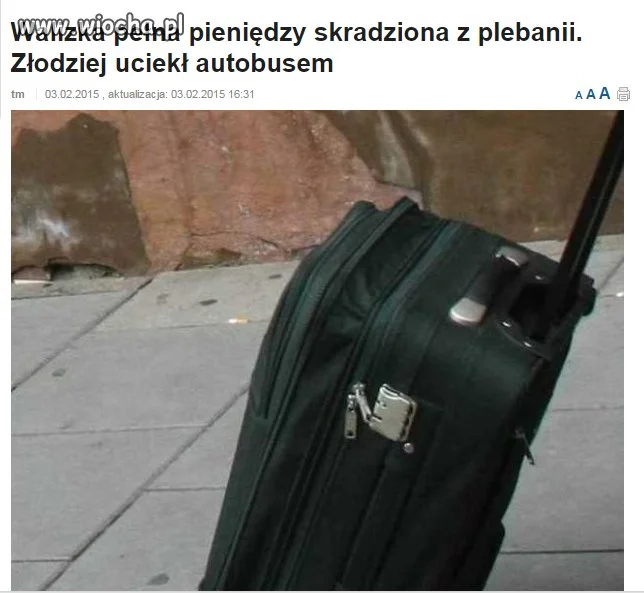 A w walizce było kilkadziesiąt tysięcy złotych