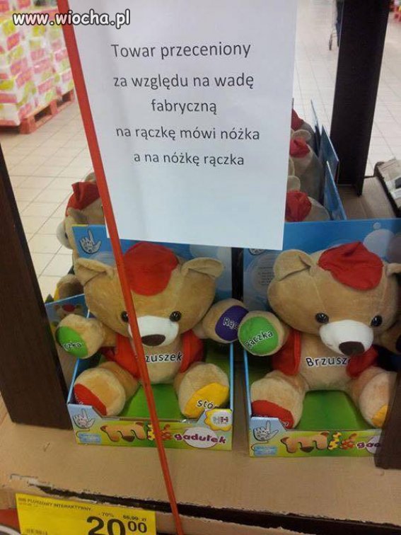 Strach pomyśleć jak mówi na głowę... 