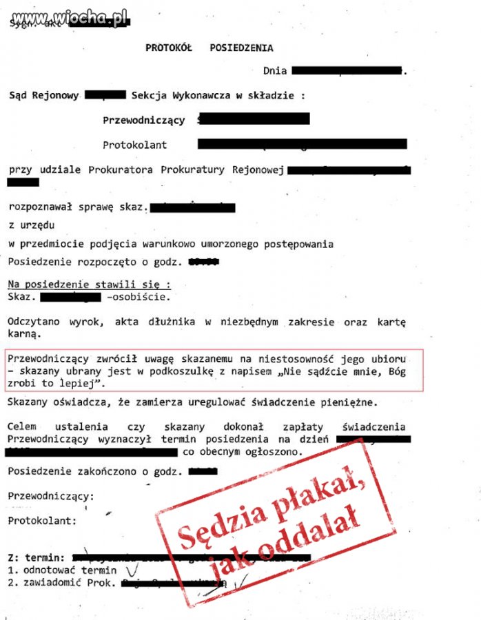 Posiedzenie Sądu