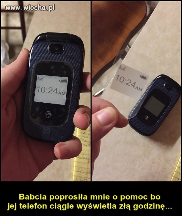 Babcia poprosiła mnie o pomoc