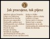Jak pracujesz tak pijesz 