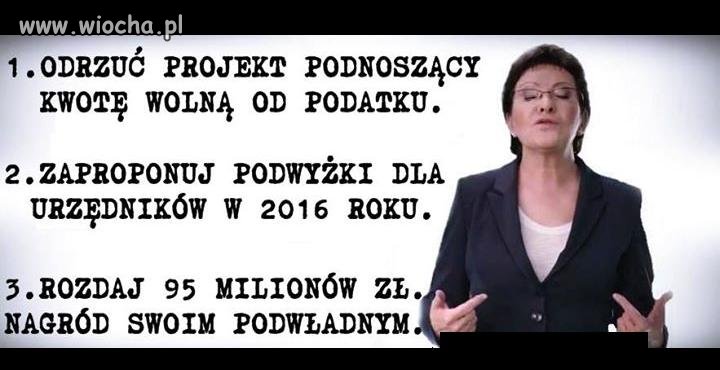 Kolejny raz pokazują do kogo skierowane jest