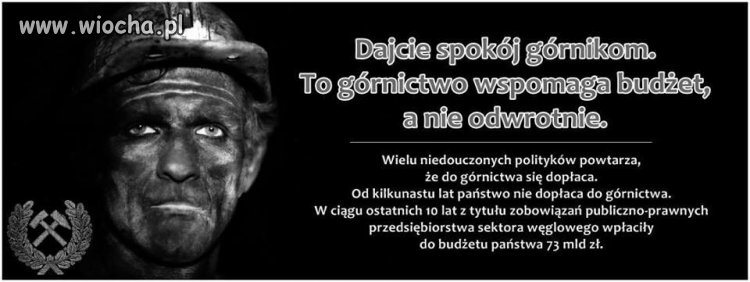Cała ta nagonka na górnictwo ma jedynie