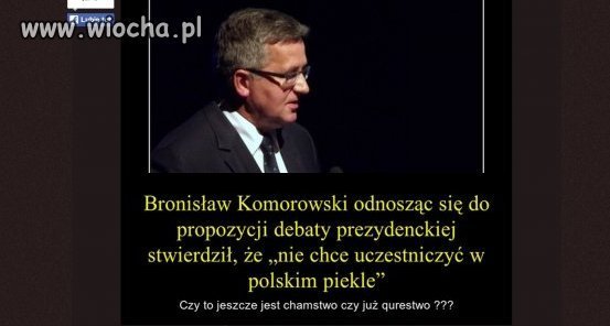 Szczynukowicz cyka się debaty prezydenckiej