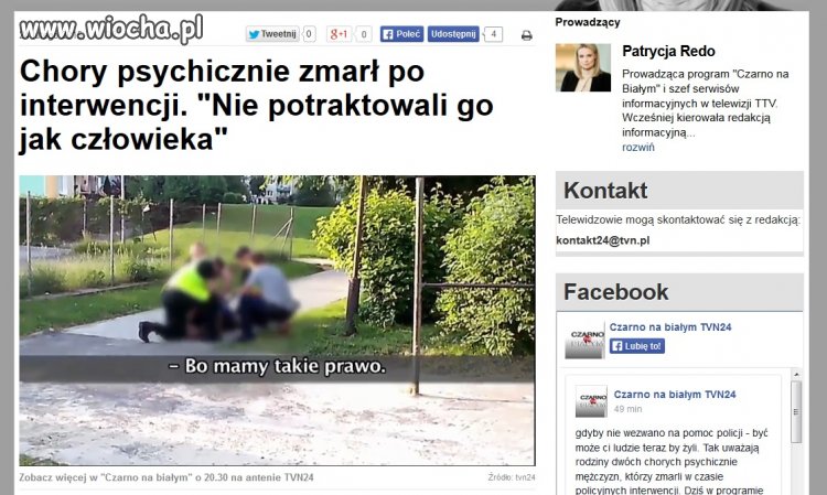 6 policantów. A dlaczego go panowie tak trzymają, 