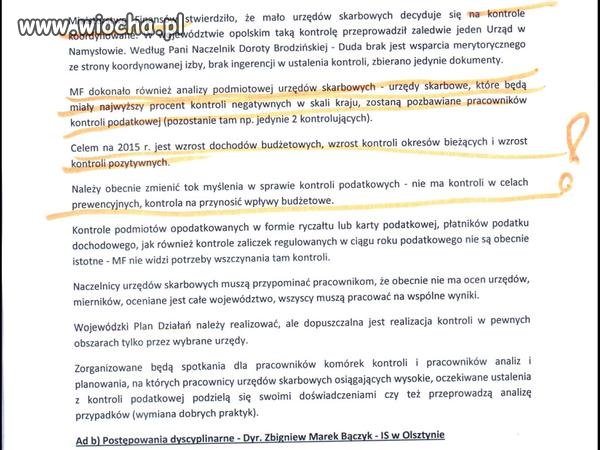 Notatka ze spotkania IZB SKARBOWYCH