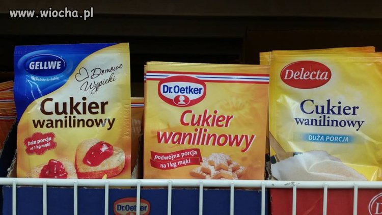 Nigdy nie zwracałem uwagi, że to cukier Wanilinowy