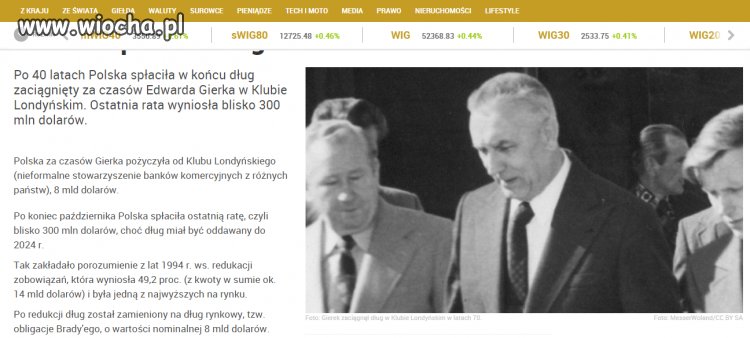 Cóż to była za propaganda-spłacili dług "Gierka"