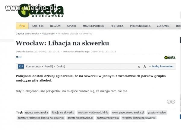 News warty odnotowania