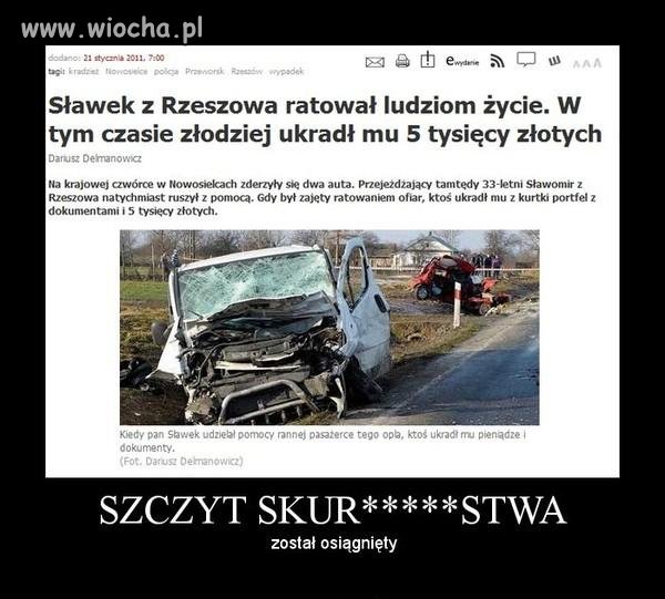 Aż trudno uwierzyć, że ludzie do takiego chamstwa 