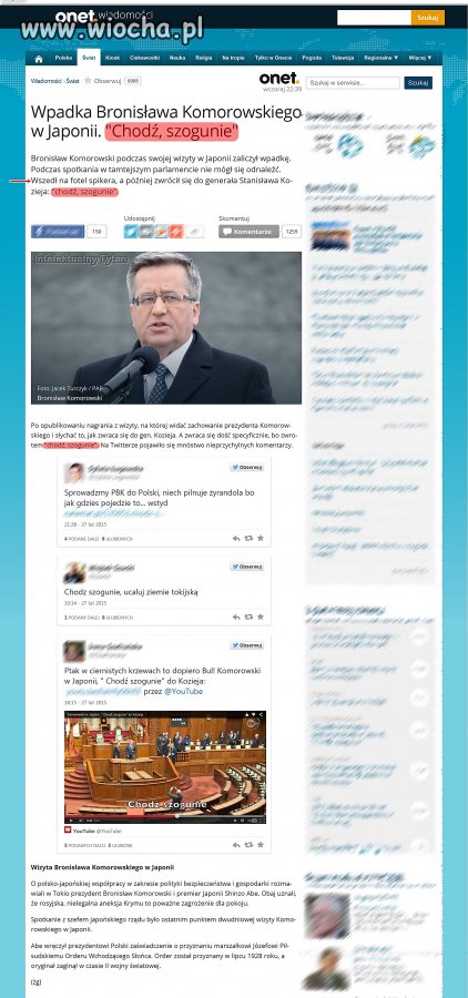 "Chodź, szogunie"