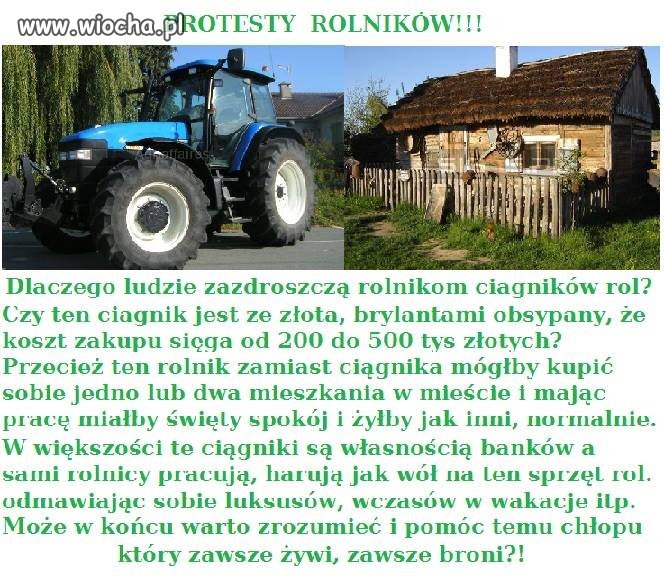 Protesty rolników ... 