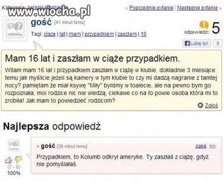 16latka zaszła z nim z przypadkiem 