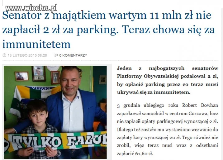 Immunitet do ochrony przed opłatą parkingową