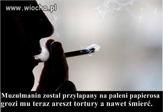 Za palenie szluga można dostać 