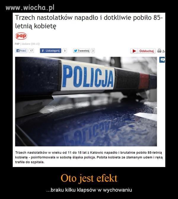 To oznacza brak wychowania w ogóle.