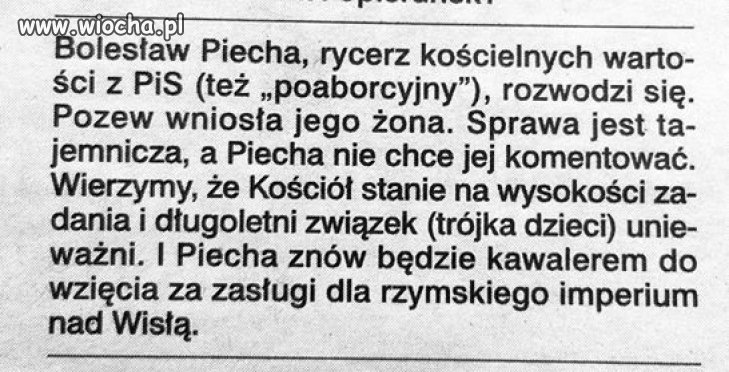 A taki z niego świętoszek... 