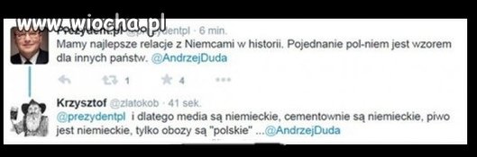 Ale się Bronek rozpisał na twicie 