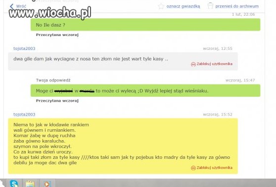 Wieśniaki na Olx