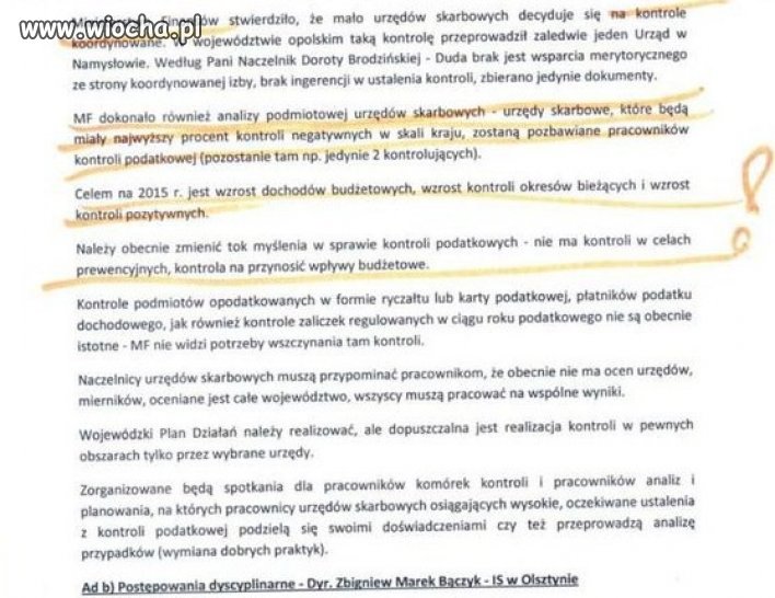 Albo wpływy, albo zwolnienia