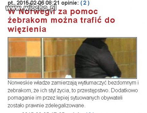 A w Norwegii biedę likwiduje się tak:
