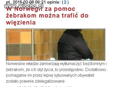 A w Norwegii biedę likwiduje się tak: