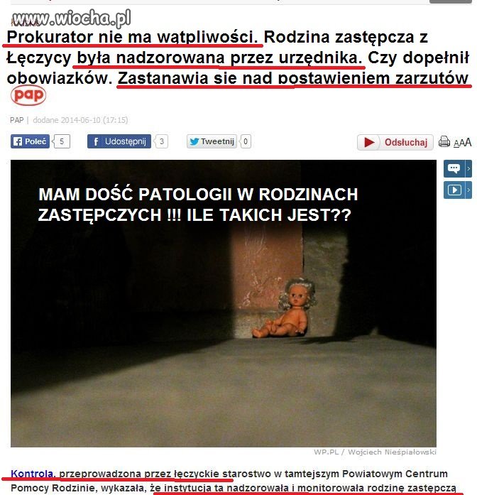 Za KATASTROFĘ zawsze odpowaida NADZÓR
